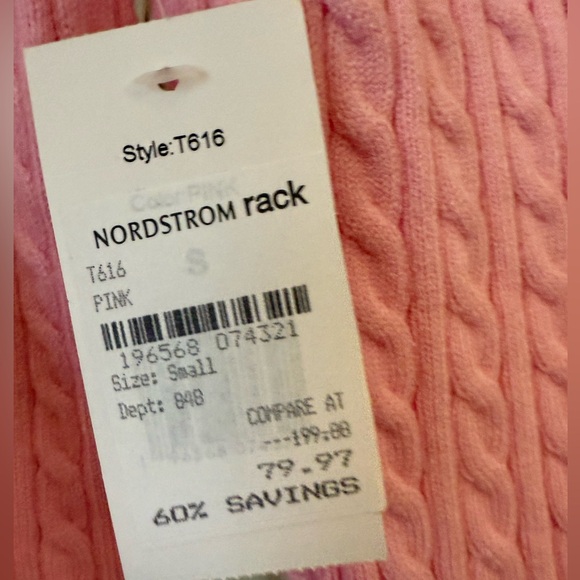 Chic fitted Pink Cable Knit Turtleneck Sweater& Pencil Skirt Set NEW w/Tags - Picture 2 of 3